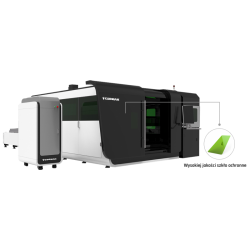Laser światłowodowy z przystawką do cięcia rur i profili FIBER LF3015GAR