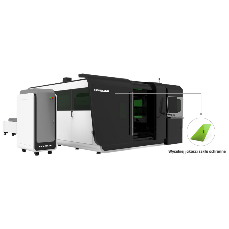 Laser światłowodowy z przystawką do cięcia rur i profili FIBER LF3015GAR