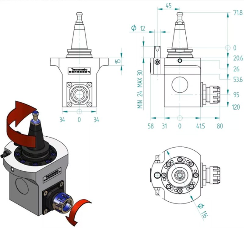 CNC ISO30 1xER25 H630211700