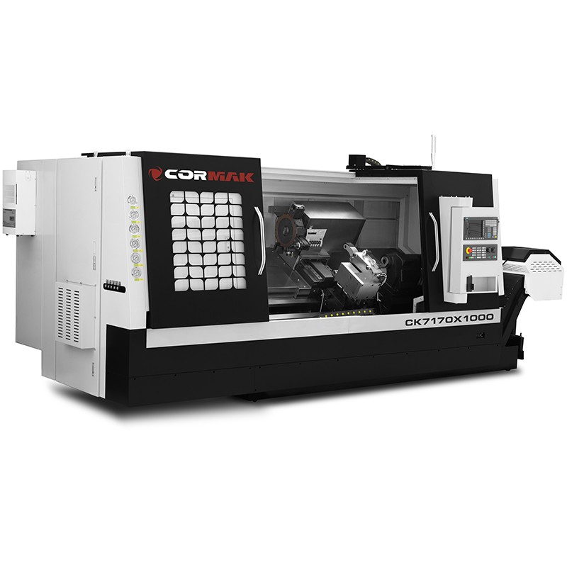 Струг с ЦПУ CK7170X1000, хидравличен патрон, 12 инструмента, Siemens Sinumerik 808D