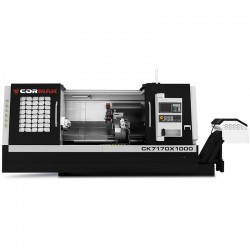 Струг с ЦПУ CK7170X1000, хидравличен патрон, 12 инструмента, Siemens Sinumerik 808D
