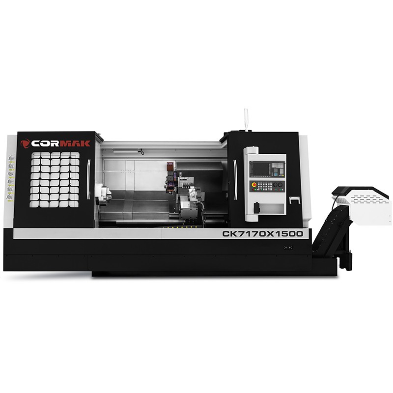 Струг с ЦПУ CK7170X1500, хидравличен патрон, 12 инструмента, Siemens Sinumerik 808D
