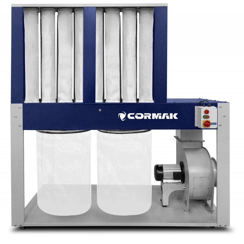 Индустриален аспиратор за дървесен прах и стружки CORMAK DCV8900E+