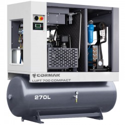 Винтов компресор с осушител и резервоар 270 л – LUFT 700 COMPACT 5,5 kW – 650 л/мин