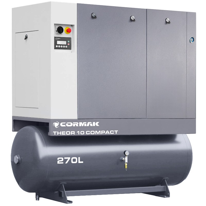 Винтов компресор с изсушител THEOR 10 COMPACT – 7,5 kW – 950 л/мин., резервоар 270 л