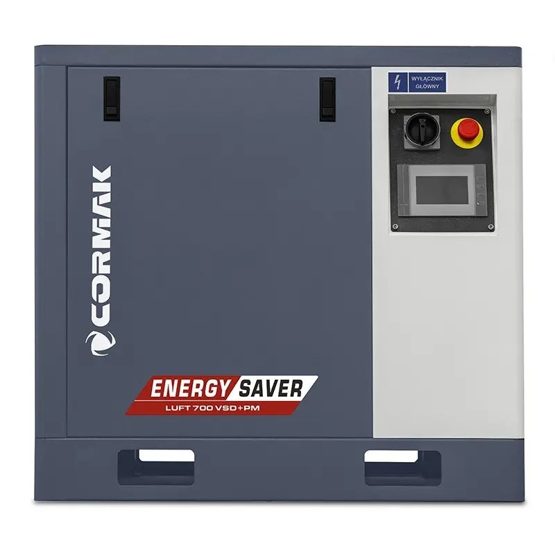 Винтов компресор LUFT 700 VSD+PM – 5,5 kW – 650 л/мин. + Рефрижераторен осушител N10S + Вертикален резервоар под налягане 500 л
