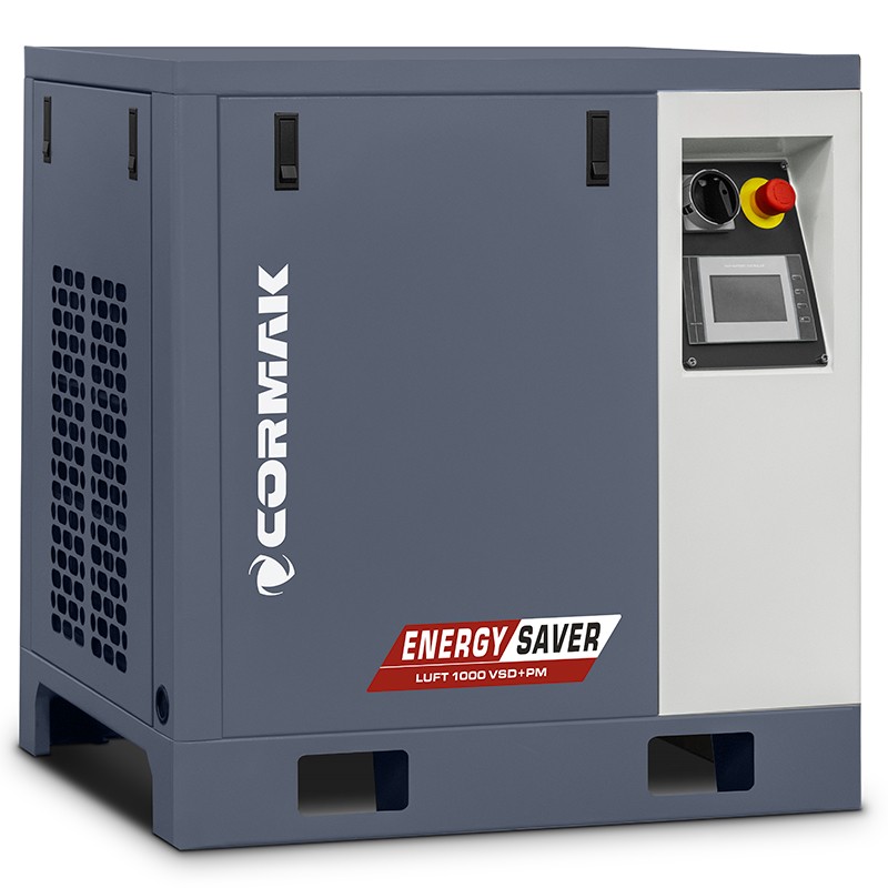 Винтов компресор CORMAK LUFT 1000 VSD+PM – 10 бара – 950 л/мин. 7,5 kW – 400 V