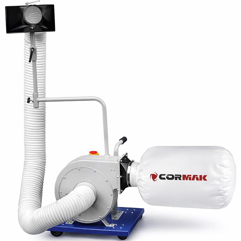 Аспиратор за дървени стърготини, стружки и прах CORMAK FM230DBK