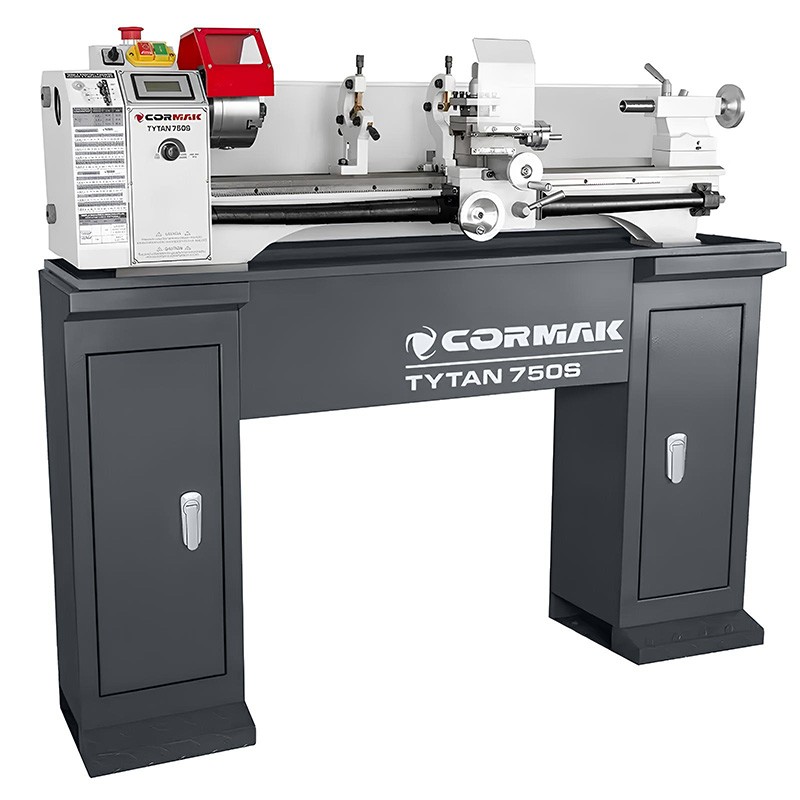Универсален конвенционален струг CORMAK TYTAN 220x750S VARIO 230V с основа