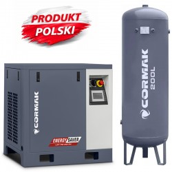Винтов компресор LUFT 700 VSD + PM – 5,5 kW – 650 л/мин. + Вертикален резервоар под налягане 200 л