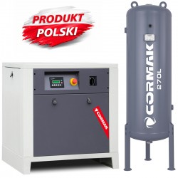 Винтов компресор LUFT 700 – 5,5 kW – 650 л/мин. + Вертикален резервоар под налягане 270 л