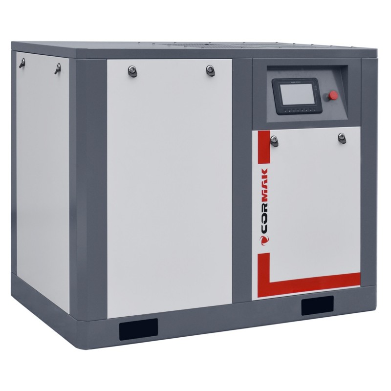 Винтов компресор с инвертор THEOR 50 – 37 kW – 7000 л/мин. + Рефрижерационен осушител N50S + Вертикален напорни резервоар 2000 л