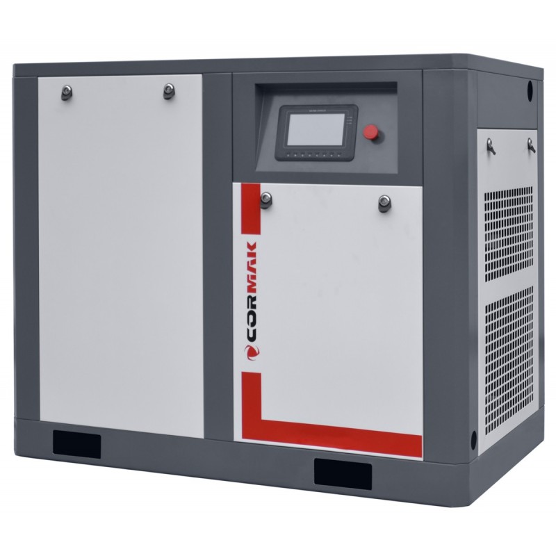 Винтов компресор с инвертор THEOR 50 – 37 kW – 7000 л/мин. + Рефрижерационен осушител N50S + Вертикален напорни резервоар 2000 л