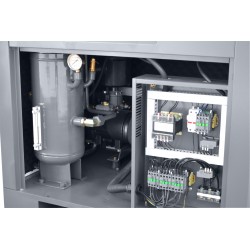 Sprężarka śrubowa z falownikiem THEOR 30 - 22kW - 3200 L/min. + Osuszacz ziębniczy N30S + Zbiornik ciśnieniowy pionowy 2000L