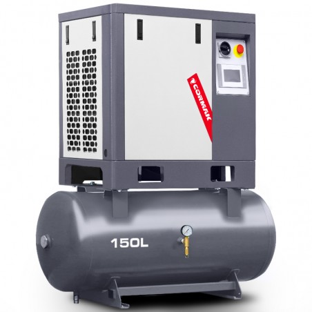Sprężarka śrubowa na zbiorniku poziomym 150L - LUFT 400 3,0kW 230V - 380 L/min