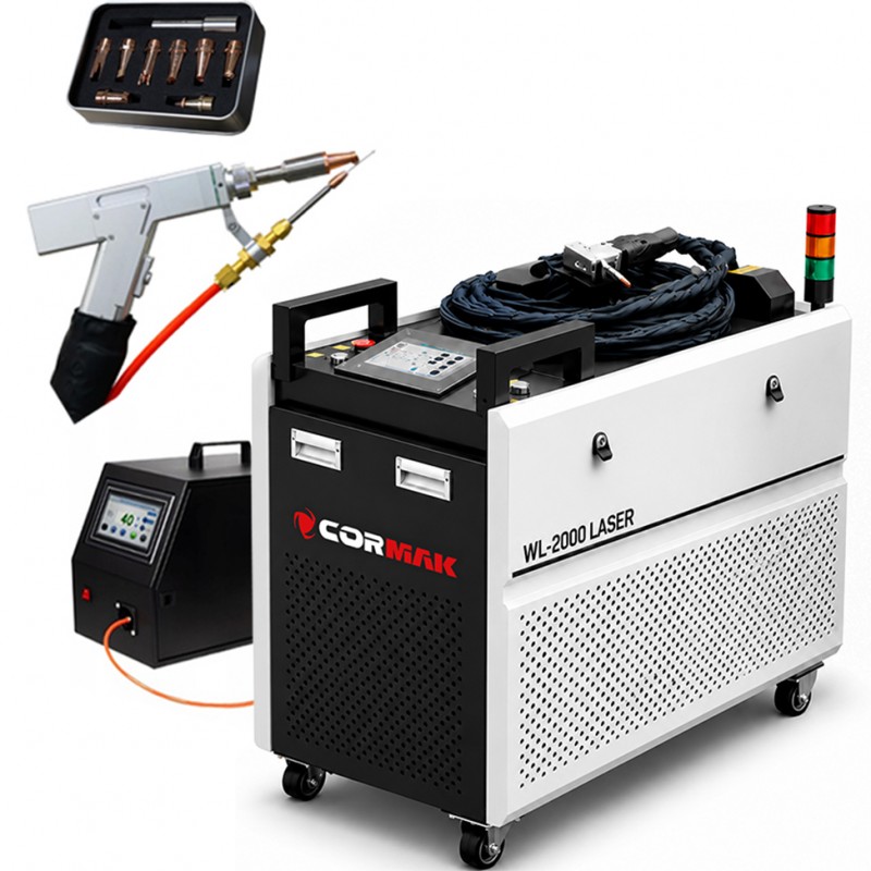 Kompaktowa spawarka laserowa 2000W CORMAK WL2000 3w1