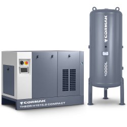 Kompresor wysokociśnieniowy sprężarka śrubowa 15kW 15,8bar COMPACT z osuszaczem i zbiornikiem 1000L do wycinarek laserowych