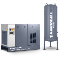 Високонапорна винтова компресорна система 15 kW – 20 bar COMPACT с осушител и резервоар 500 л за FIBER лазерни машини за рязане
