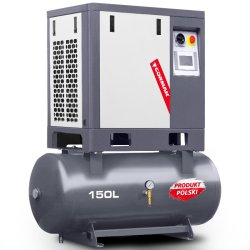 Sprężarka śrubowa na zbiorniku poziomym 150L - LUFT 400 3,0kW 230V - 380 L/min