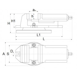 Въртящо машинно менгеме 125x100mm CORMAK QH125 | Производител CORMAK